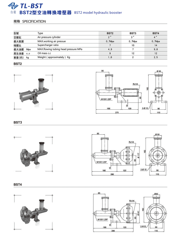 空油轉(zhuǎn)換增壓器BST型規(guī)格尺寸型號(hào)參數(shù)表 空油轉(zhuǎn)換增壓器BST型規(guī)格尺寸型號(hào)參數(shù)表